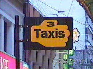 Taxi stand for 3 taxis