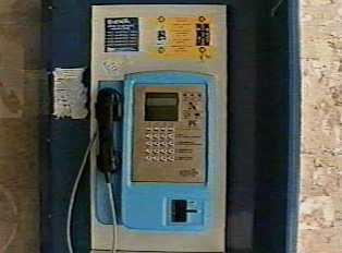 A pay phone that uses Betkom phone cards