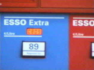 Gas pump, extra grade gas