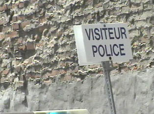 Parking for visitors to the police station