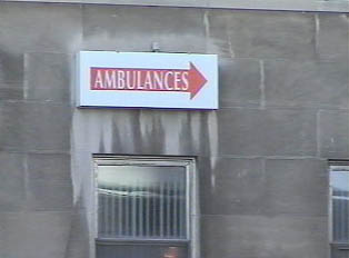 Separate entrances for visitors and ambulances