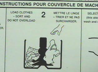 Step 2: Load clothes --sort and do not overload