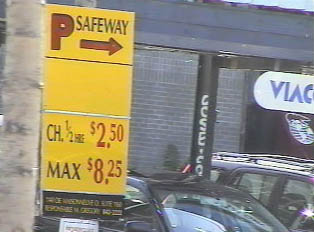 Prices for parking in a lot