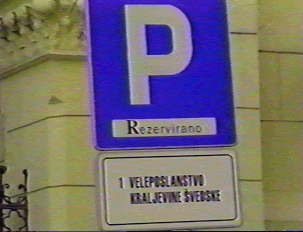 Reserved parking sign 