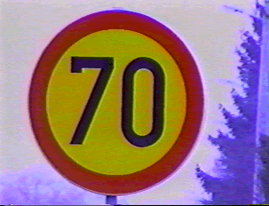 Speed limit sign  