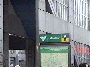 Street entrance to the subway station