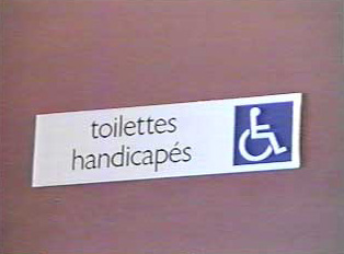 Handicapped restroom