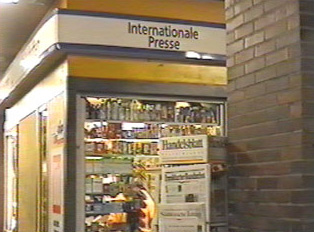 Newspaper kiosk