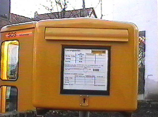 Post box for national and international mail