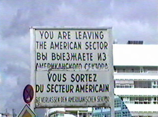 A leftover border sign
