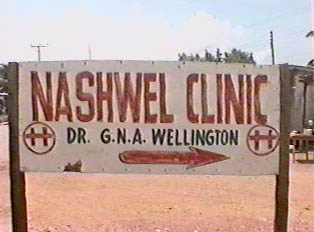Sign for the Nashwel Clinic
