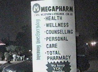 Sign for a health and wellness center