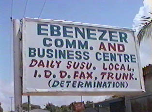Sign for a commercial and business center