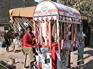 Roadside ice cream vendor