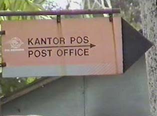 Sign for post office