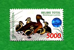 5000 rupiah stamp