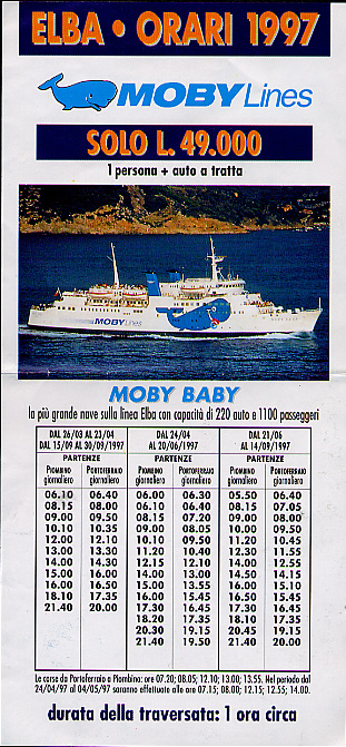 Ferry schedule