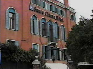 Entrance to the Santa Chiara Hotel in Venice
