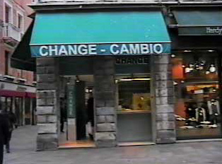 A money exchange store