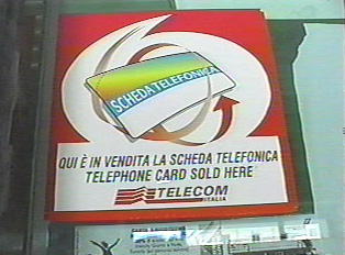 Sign advertising phone cards for sale