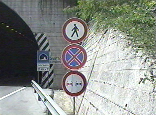 No pedestrians and no passing allowed in any tunnel