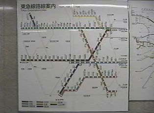 Map of subway routes