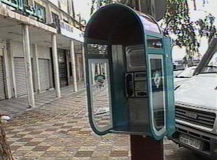 Card-operated public phone