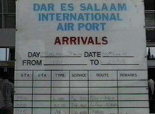 Flight arrival information