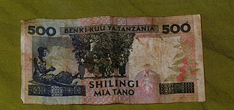 500 Shilling bill back