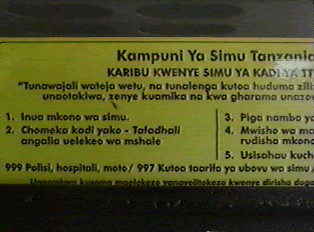 Close-up of phone instructions