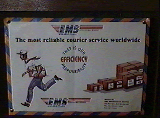 Courier service advertisement