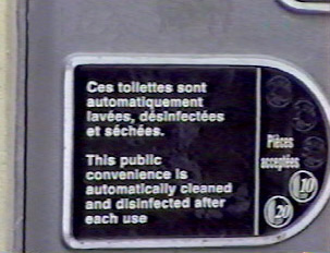 A self-cleaning public toilet