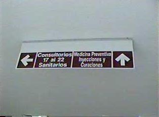 Sign for hospital services