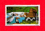 A stamp representing the state of Chiapas
