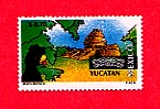 A stamp representing the state of Yucat&#225;n