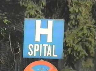 Sign for a hospital