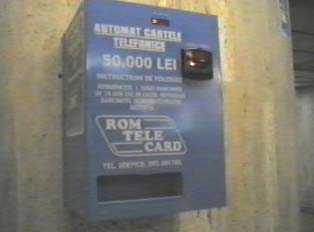 Phone card machine