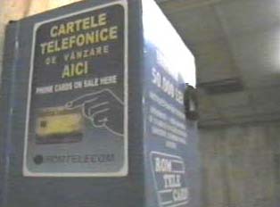 Phone card machine