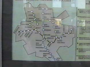 Bucharest subway route map