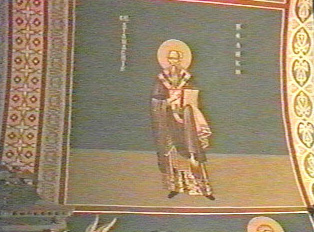 Icon inside the church