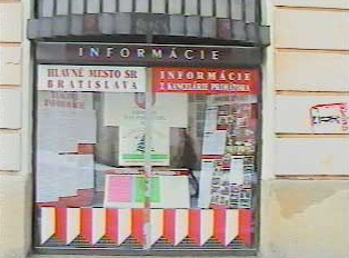 A tourist information office in Bratislava