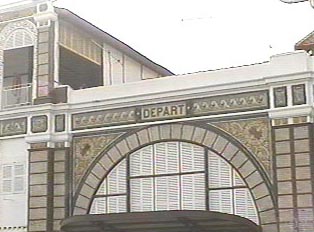 Train station departure gate