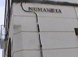 Street indication on the side of a building