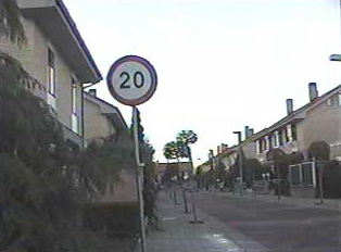 Speed limit 20km/hour sign