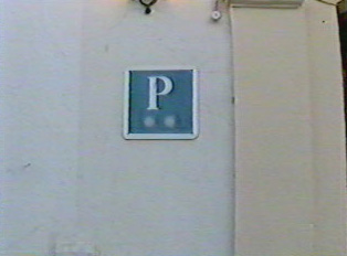 Sign for hotel parking lot
