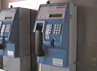 Close-up of coin phone