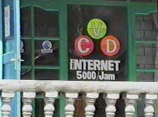 An internet cafe