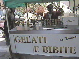 A gelato stand