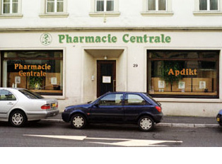 A pharmacy storefront