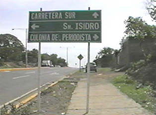 A road sign